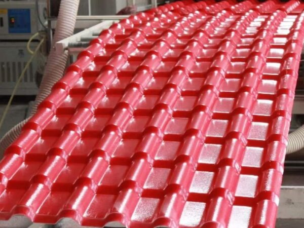 Telha de cobertura UPVC durável anti-UV, telha à prova de vento